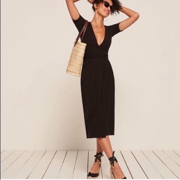 Reformation Dresses & Skirts - Reformation Britton Rib Wrap Dress S